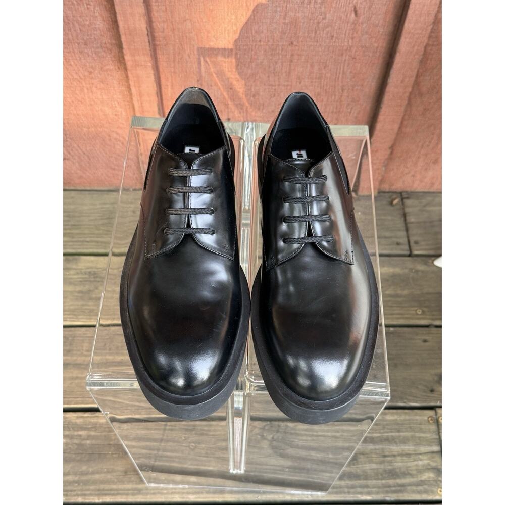 Jil Sander Men’s Lace up Oxford Loafers Derbys black leather EU 42 US 9 $1150